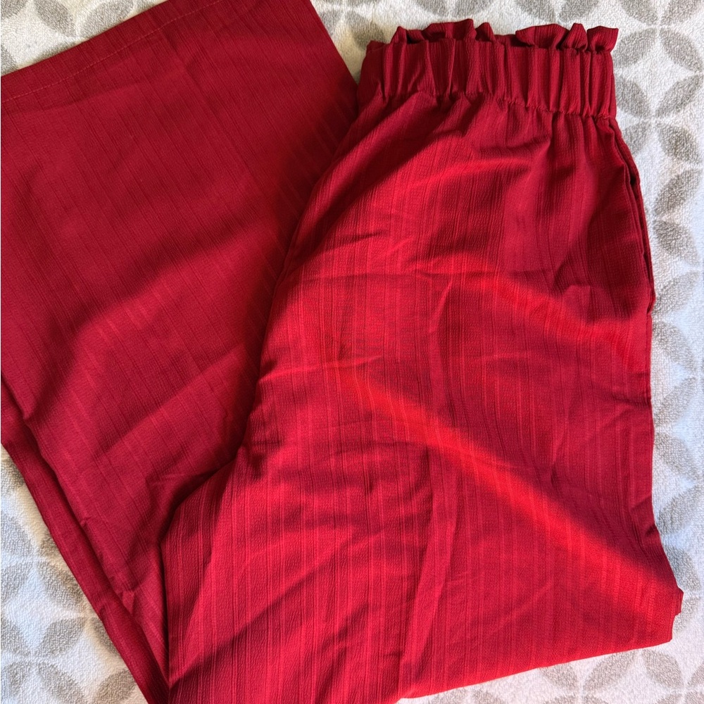 SHEIN women’s  Bright Red Casual Pants